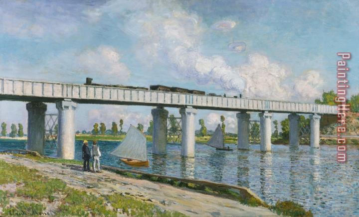 Claude Monet Railway Bridge at Argenteuil